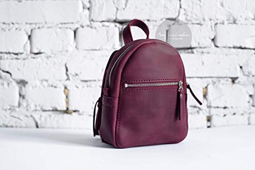 maroon backpack women's