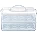 VonShef Snap and Stack Cupcake Storage Carrier 2 Tier - Store up to 24 Cupcakes or 2 Large Cakes