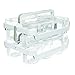 Deflecto Caddy Organizer, Stackable with Three Compartments, White and Clear (29003CR)