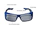 Handsun Super Clear IMAX 3D Glasses for 3D IMAX Movie,Cinema and Theater (Blue)thumb 3