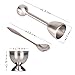 Egg Cutter Topper Set Egg Cracker for Hard & Soft Boiled Eggs Include 2 Egg Cups, 2 Spoons, 1 Topper Cutter Shell Remover Stainless Steel Kitchen Tool