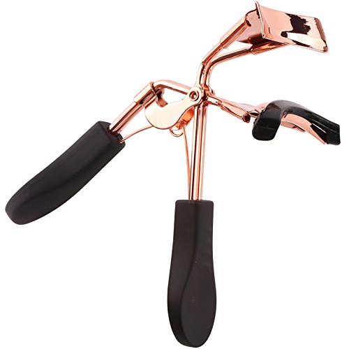 Deuxblanc Eyelash Curler Non-slip Eyelash 180 degree curled Lashes With Refill Pad (rose gold)