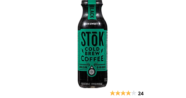 Stok Black Unsweetened Coffee 13.7 oz 