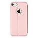 FYY Designed for iPhone SE Case 2022 (3rd Gen) / iPhone SE Case 2020 (2nd Gen) / iPhone 7 Case/iPhone 8 Case, Magnetic Flip Phone Case with Window View and Kickstand Function Rose Gold