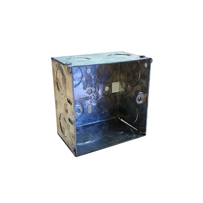 Buy Single Metal Back Box Depth 47mm Flush Wall Pattress Shower Spur