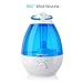 Pro Breeze Ultrasonic Cool Mist Humidifier, 1 Gallon - Works for up to 40 Hours, Whisper-Quiet, Automatic Shut-Off, and Night Light Function