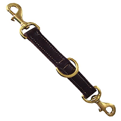 Intrepid International Leather Lunge Strap with Solid Brass Hardware - Premium Quality Lunging Aid for Horse Training, Improve Control and Performance