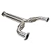 Stainless Steel Racing Catless Downpipe Exhaust Y-Pipe Kit for 2003-2007 Infinity Nissan 350Z Fairlady Z33 G35 V35 VQ35DE