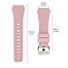 Lamshaw Classic Silicone Replacement Band for Michael Kors Smartwatch Strap (Pink)