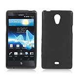 Silicone Solid Skin Gel Cover Case For Sony Xperia TL LT30at, Black, Aimo Wireless