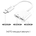 Dual Lightning Adapter Headphone Audio and Charge Adapter For iphone 8，2.4A Fast Charger Splitter Compatible With IOS11 ZERKAR