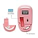 Wireless Mouse, VEGCOO Silent Click Mouse Potable With Nano Receiver, Optical Laptop Mice for PC, Macbook, Computer (C3 Pink)