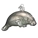 Old World Christmas Manatee Glass Blown Ornament for Christmas Tree