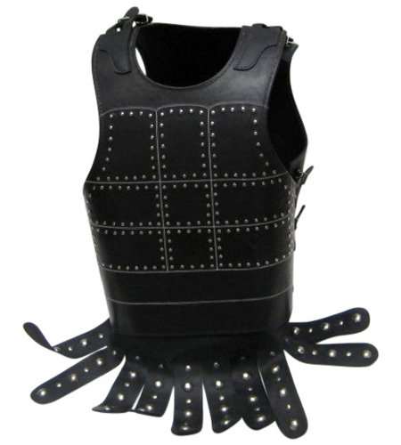 Armor Venue - Leather Armor Cuirass - Black - One Size