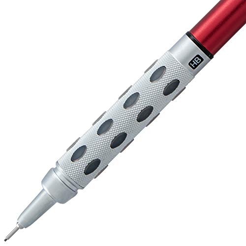 Pentel-Limited-Edition-GraphGear-1000-Colors-Mechanical-Pencil-05mm-Red-Accents-wTube