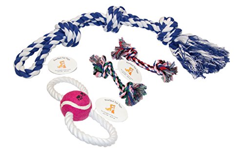 Everlast Pet Toys | Rope Toy Bundle for Dogs | Jumbo Knotted Rope |
Figure 8 Tug Puller | Guaranteed | (2) Multi Color Double Knot Ropes |
For Dogs of All Ages & Sizes Everlast Pet Toys | Rope Toy Bundle for Dogs | Jumbo Knotted Rope |
Figure 8 Tug Puller | Guaranteed | (2) Multi Color Double Knot Ropes |
For Dogs of All Ages & Sizes