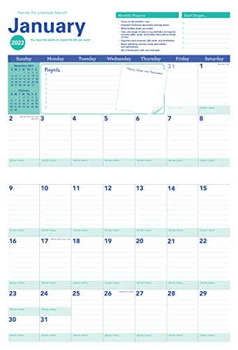 2022 Amy Knapp's Big Grid Family Organizer Wall Calendar: 17-Month Giant Fridge Calendar for Mom with Stickers (Amy Knapp's Plan Your Life Calendars) - Image 4