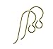 Niobium French Earring Wires, Hypoallergenic, Yellow Gold Niobium, Earring Hook findings