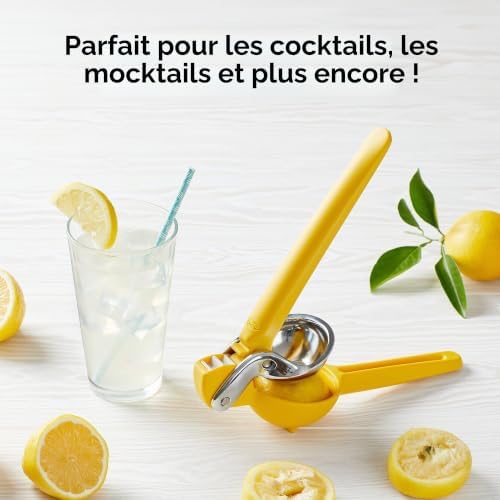 Palmzester Zester À Citron, Râpe Et Presse-Agrumes À Main, Lavable Au Lave-Vaisselle, 9 X 7,5 X 4 cm, Vert