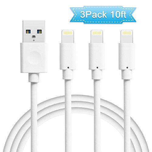 Iphone cable, 3 pack 10ft marchpower lighting to usb ca…