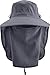 Coolibar UPF 50+ Women's Men's Stevie Ultra Sun Hat - Sun Protective (One Size- Carbon)