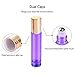 Roller Balls For Essential Oils 10ml (Clear Glass Bottles with Gold Key Chain Lids, 8 Pack, 24 Labels, Opener, 2 Funnels by PrettyCare) Essential Oil Roller Bottles, Roll on Bottles
