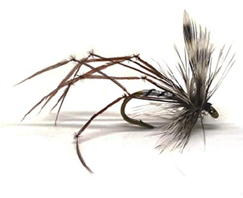 FISHIN ADDICT Daddy Long Legs Crane Fly Floating Handmade Trout Fly 6 Units