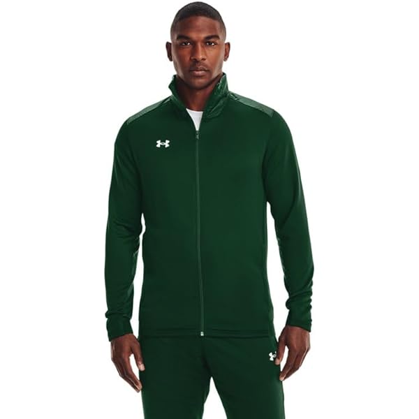 Under Armour Command Mens Warm-up Full Zip L Forest Green-white at
