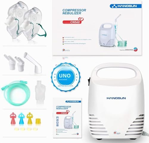 Inhalador Nebulizador Electrico CN560 Nebulizador Bebe Adulto Para Inhalación De Medicamentos Líquidos (Blanco)