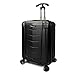 Traveler’s Choice  Silverwood Polycarbonate Hardside Expandable Spinner Luggage Case - Brush Metal  (21-Inch)