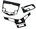 BENZEE Car Styling Carbon Fiber Audio Panel Mask Center Emblem Sticker for Chevrolet Chevy Cruze 3pcs set 2011 2012