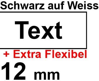 TZFX231 Marking Tape for Brother P-Touch Black on White, 12 mm Wide 8 m Long, TZ-FX231, TZe-FX231, TZeFX231 - Image 3