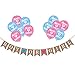 Gender Reveal Party Pack - Baby Shower Decorations - “Boy or Girl” Burlap Banner and Balloons by Sterling James Co. – Pregnancy Announcement
