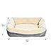 Amazon Basics Warming Pet Bed for Dog, 35-Inch, Grey