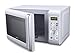 Bella 700-Watt Compact Microwave Oven, 0.7 Cubic Feet, White with Chrome