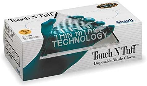 Ansell edmont 92-500L Touch N Tuff Nitrile Powdered Glove / Size (Large) by Ansell Edmont Industrial