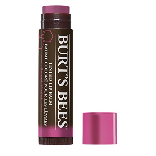 Burt's Bees 100% Natural Moisturizing Tinted Lip Balm, Sweet Violet, 1 Tube, Pack of 2
