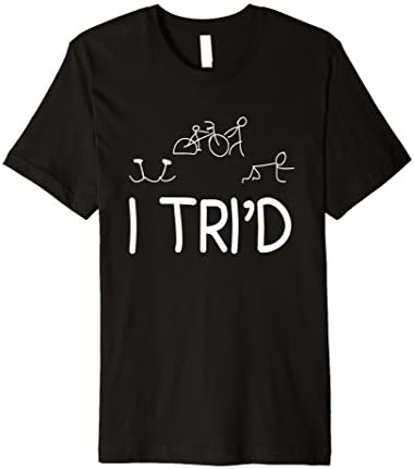 Mens I Tri'd - Funny Triathlon T-Shirt XL Black