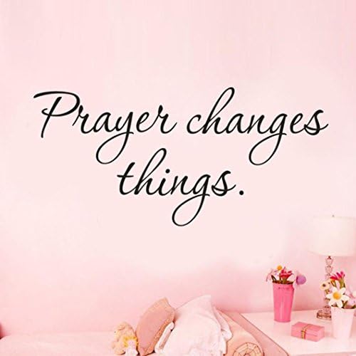 Lowprofile Prayer Changes Things Removable Art Vinyl Mural Home Room Decor Wall Stickers