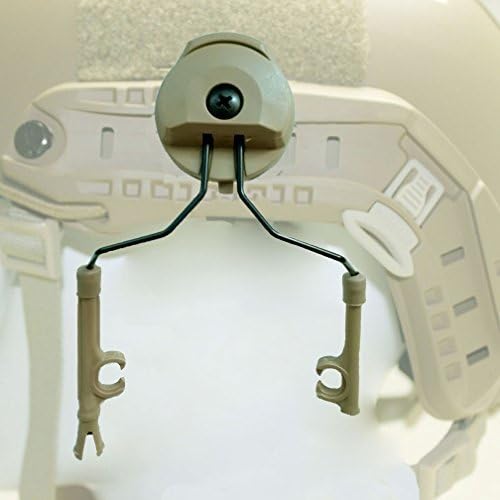 HLHSPORT Peltor Comtac I/II ARC Adapter Set Helmet Picatinny Rail Wing-Loc Supreme Modular Headset Adapter