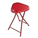 dar Living Folding Stool with Handle, Red (4-Pack)