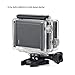 Standard Protective Waterproof Dive Housing Case for GoPro Hero 4, 3+, and 3 Camera and BacPac Backdoor for Extended LCD Screen or Expansion Battery - Up to 40 Meters Underwater - Transparent Clear