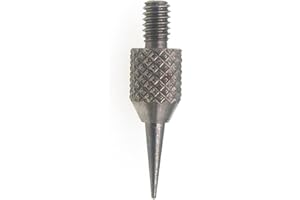 SUXING Needle Point Contact Points R0.25 Tip for Dial Digital Indicators Depth Gauge 4-48 Thread 7mm Length (L7)