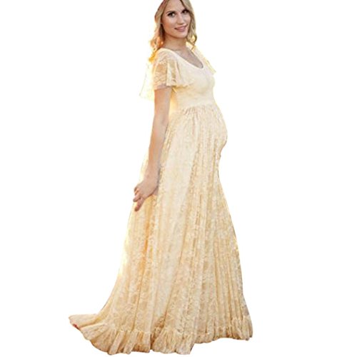 Taore Taore Sexy Maternity Dress Sheer Lace Gown Short Sleeve | Desertcart  Barbados