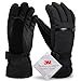 Verabella Men's Thinsulate Insulation Touchscreen Snow Ski Gloves w/Zipper Pocket