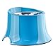 Super Design Elevated Dog Bowl Raised Dog Feeder for Food and Water, Non Spill Edges & Non Skid Sturdy Melamine Stand, Reduce Neck Stress, Less Regurgitating and Vomiting 1 Cup Blue