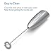SIMPLETaste Milk Frother Handheld Battery Operated Electric Foam Maker, Drink Mixer with Stainless Steel Whisk and Stand for Cappuccino, Bulletproof Coffee, Latte