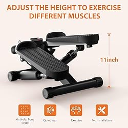 Sweetcrispy Mini Stair Steppers with Resistance