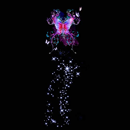 U.A.A. INC. UAA 22pc Mystical Butterfly Magical Design Universal Seat Cover Steering Combo Set