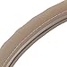 BDK Beige Leather Car Steering Wheel Cover Large Size 15.5 to 16 inch, Easy Installation